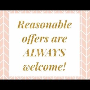 Taking reasonable offers